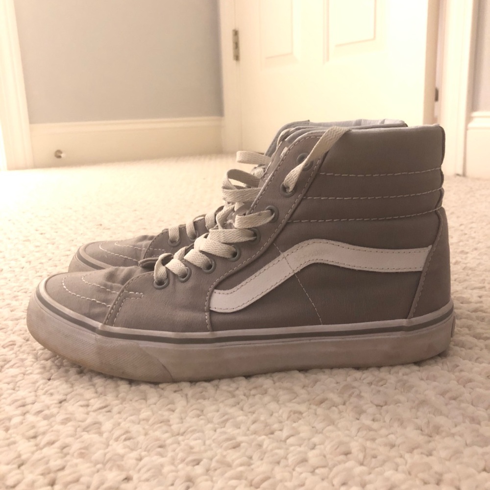 GREY HI TOP VANS